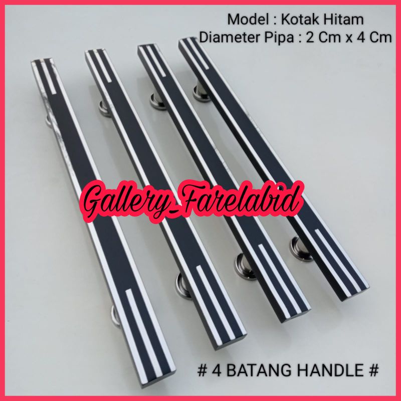 4 BATANG HANDLE PINTU Rumah Stainless Steel 60 Cm Gagang Pintu Rumah 45 Cm Pegangan Pintu Kupu Tarung Tarikan Pintu Rumah Minimalis