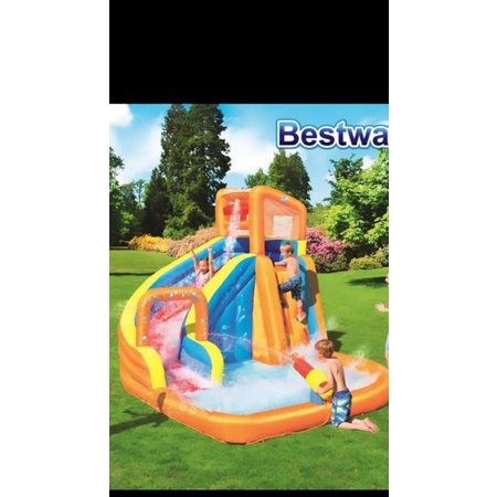 istana balon kecil perosotan air inflatable playground indoor dan outdoor basah dan kering