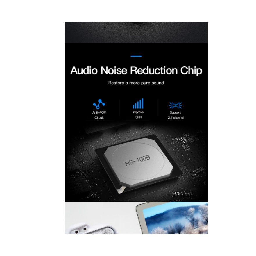 Vention USB Sound Card External Adapter for Windows Mac Linux