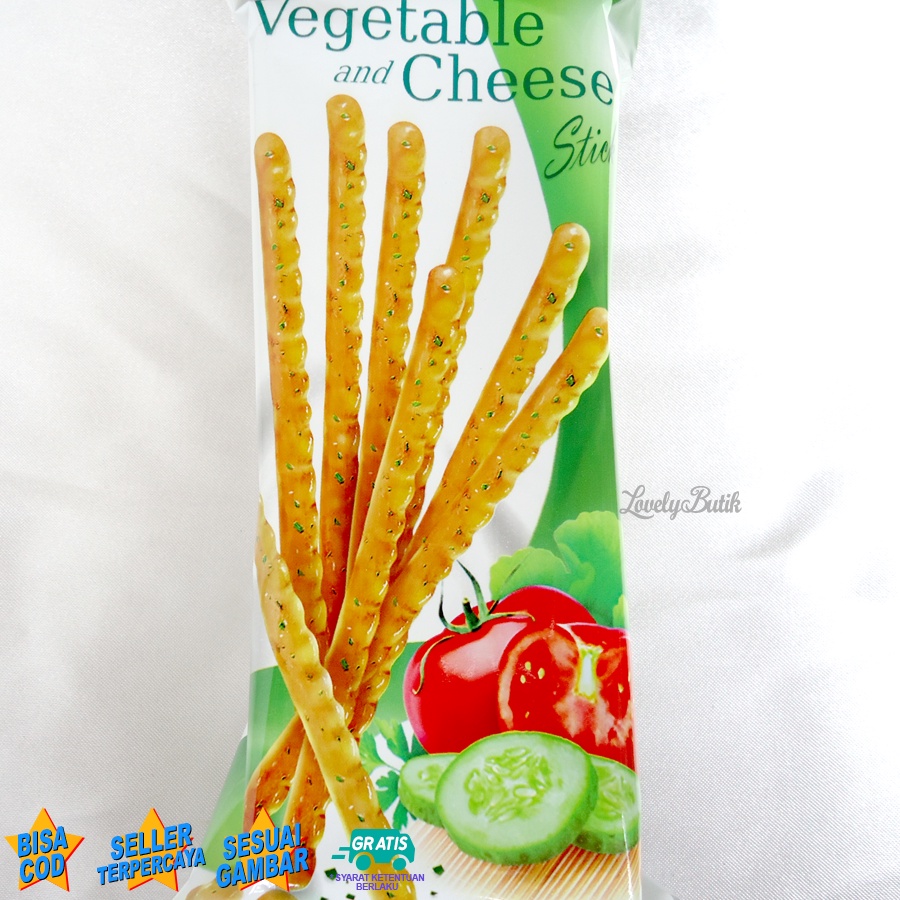 Vegetables And Cheese Stick Biskuit Berat 60 Gr Biskuit Stick Rasa Keju dan Sayuran Halal dan Murah