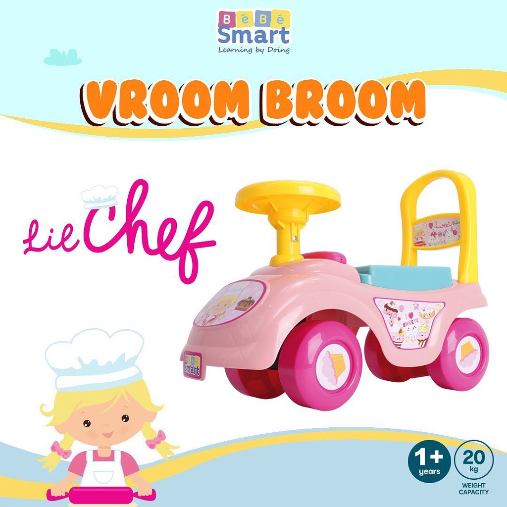 BEBE SMART RIDE ON VROOM BROOM / MAINAN MOBIL ANAK