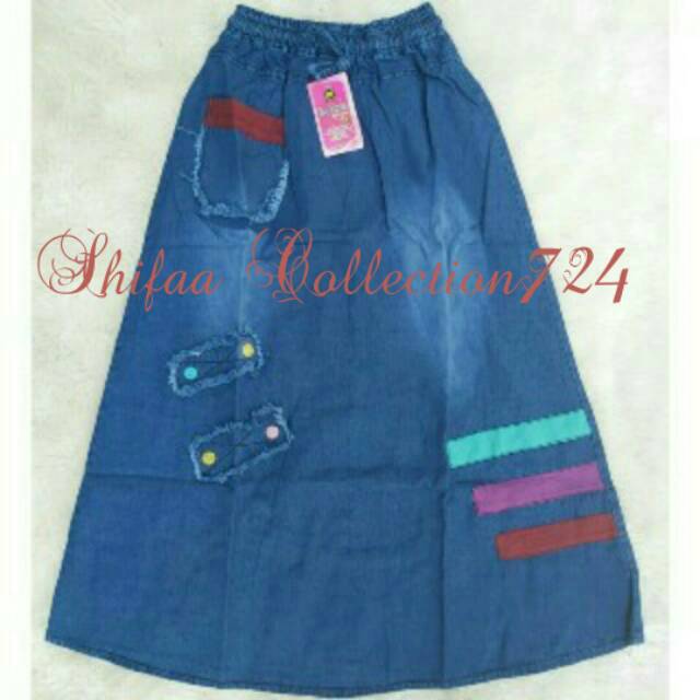 Rok Jeans Anak Tanggung Umur ± 10 - 13 Tahun