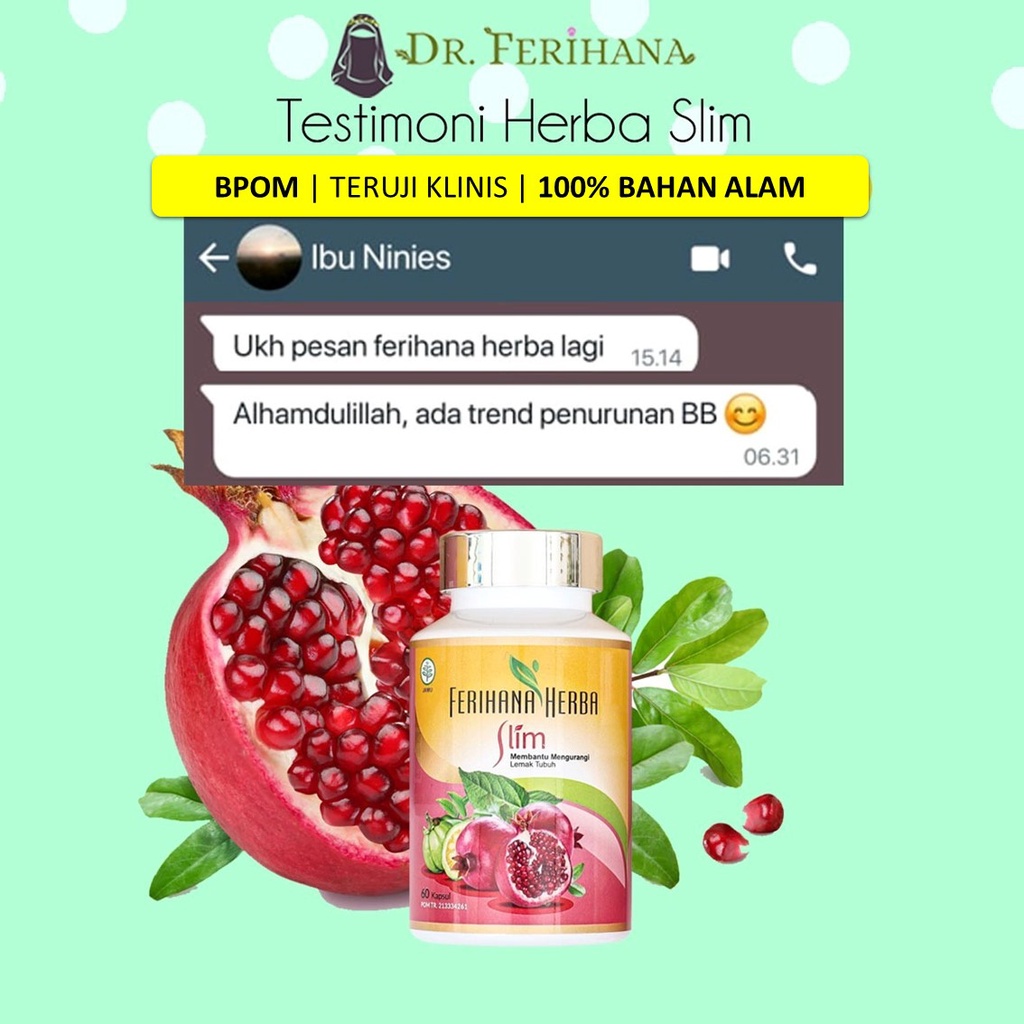 Ferihana Herba Slim Merupakan Kapsul untuk Diet Menurunkan Berat Badan atau Pelangsing