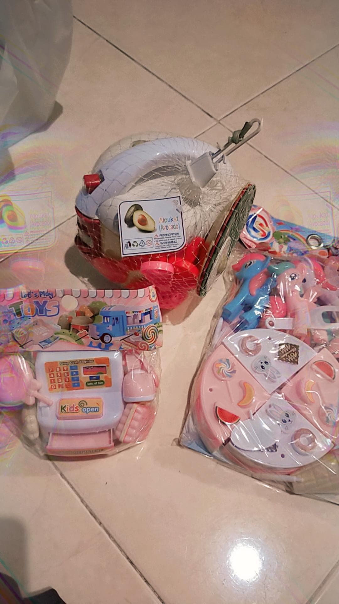 Special Pizza / Mainan Makanan Pizza Potong Plus Keranjang Tempat Dan Es Krim