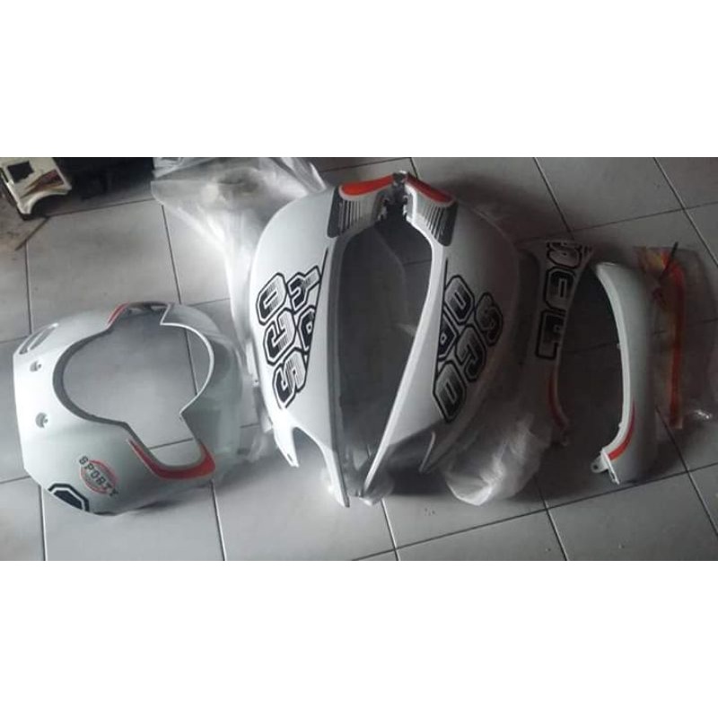 Cover body scoopy putih 2017-2018 putih sporty