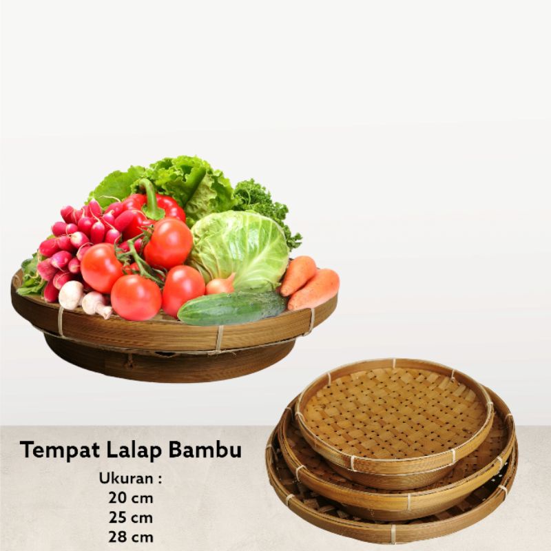 TEMPAT WADAH LALAP ANYAM BAMBU