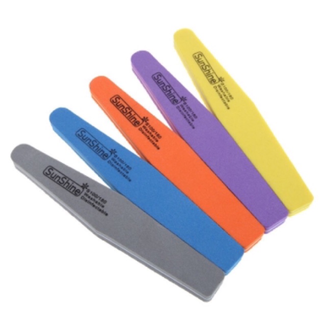 BUFFER SUNSHINE DIAMOND 100/180 WASHABLE BUFF PENGHALUS KUKU BUFFING SPATULA MANICURE PEDICURE