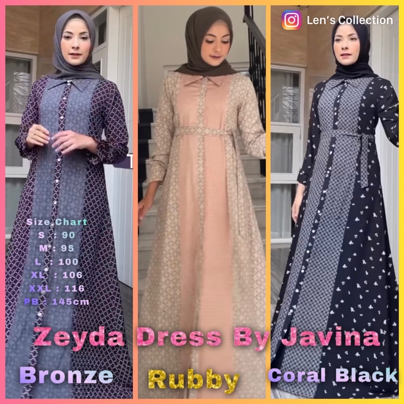 Zeyda Dress BY JAVINA OFFICIAL (ORIGINAL)
