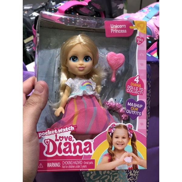 LOVE Diana Unicorn Princess Dolls Original Boneka Diana