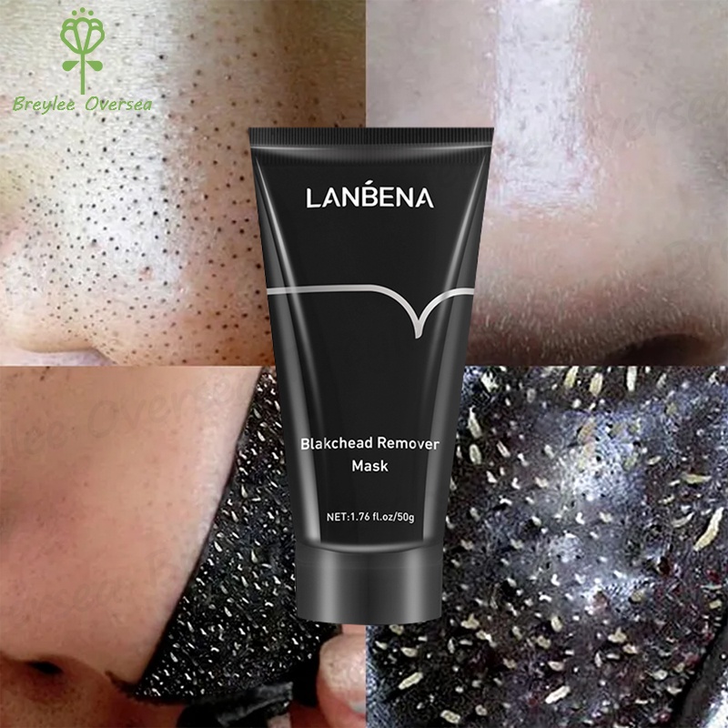 LANBENA Masker Komedo Bamboo Charcoal Blackhead Remover Mask clay mask masker Wajah Hidung - Pembersih Komedo