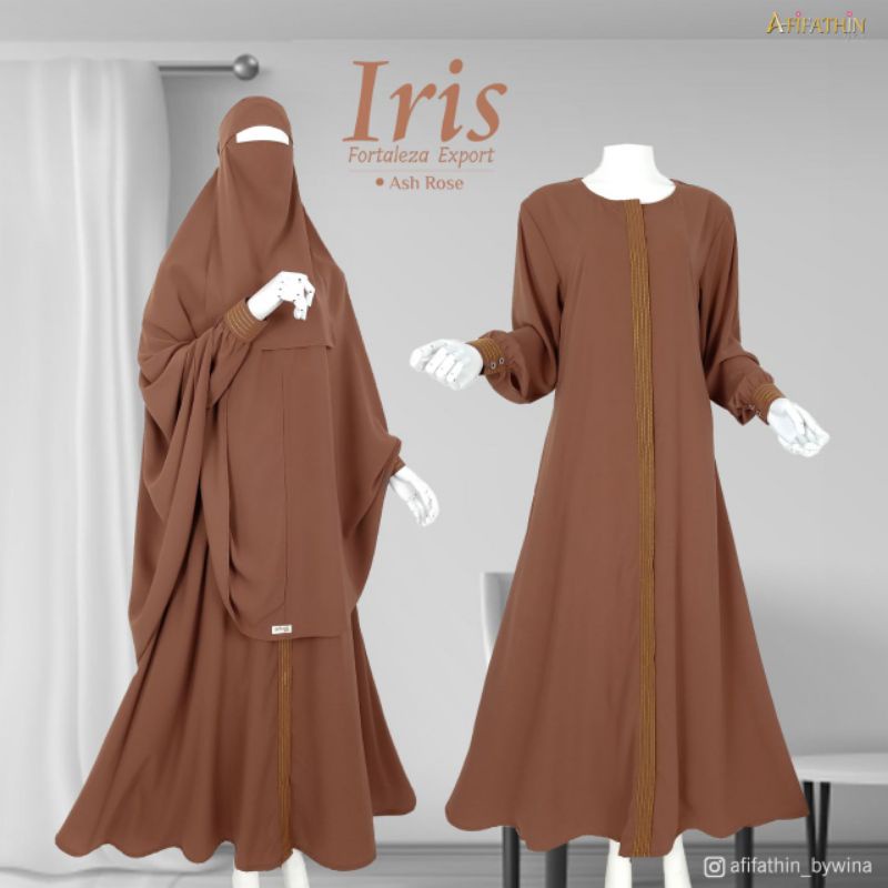 Gamis set IRIS AFIFATHIN Ash Rose