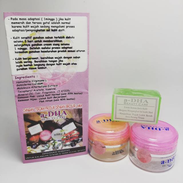 PAKET CREAM a DHA PINK BERHOLOGRAM