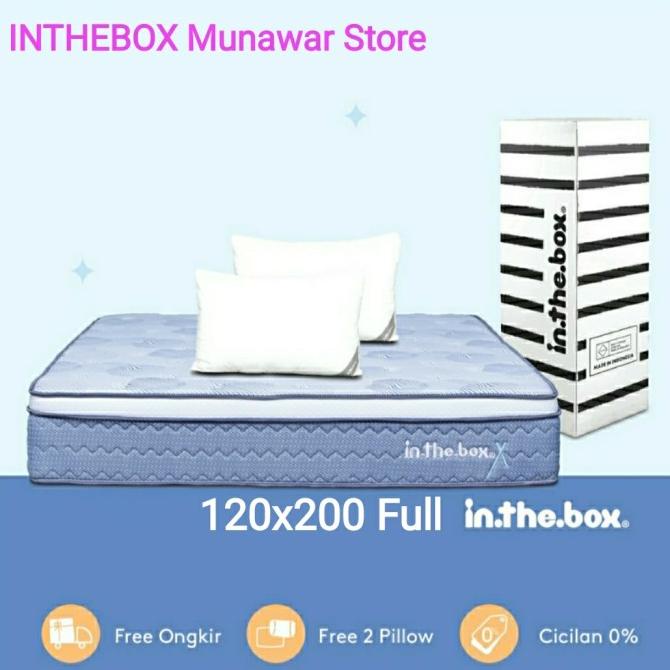 Promo Kasur Spring Bed Inthebox (X) Size 120X200 (Full)