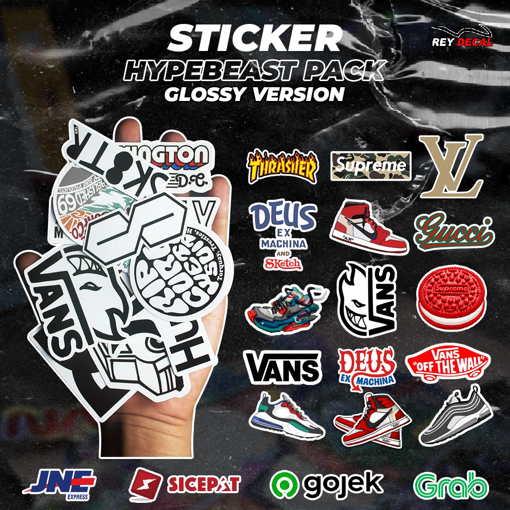 

CUTTING STICKER PACK GLOSSY VYNIL AESTHETIC THEME HYPEBEAST MOTOR LAPTOP AKSESORIS MOTOR HARTA TAHTA