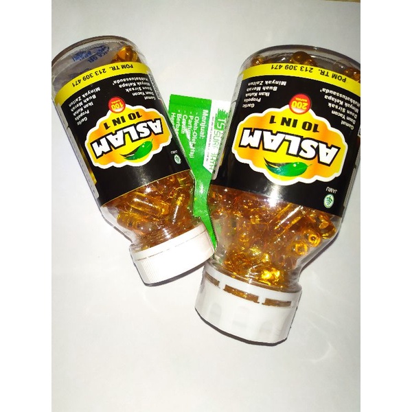 Kapsul Habbatussauda ASLAM 10in1 isi 200 kapsul