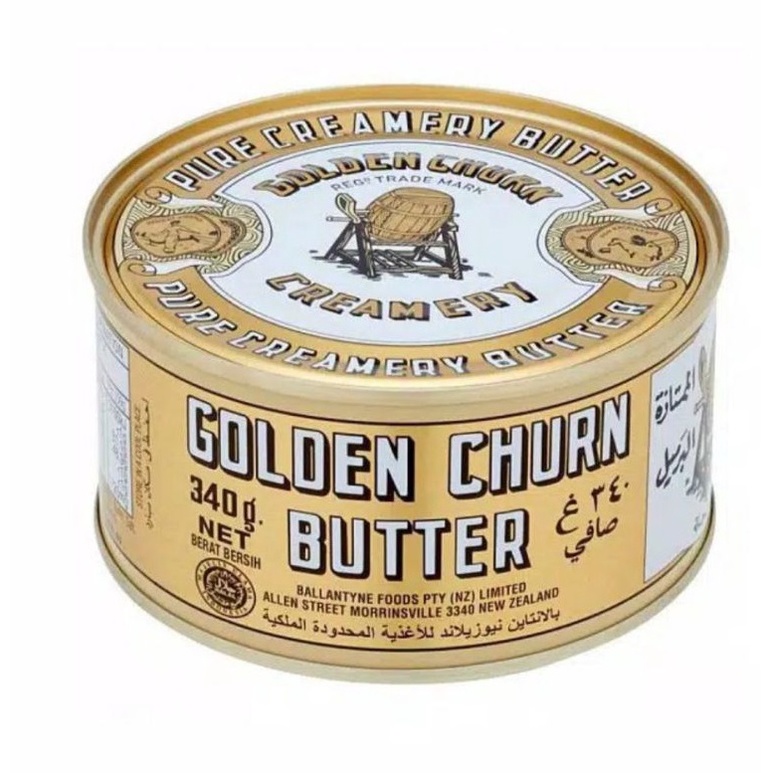 Jual GOLDEN CHURN BUTTER UNSALTED SALTED 340 GRAM | Shopee Indonesia