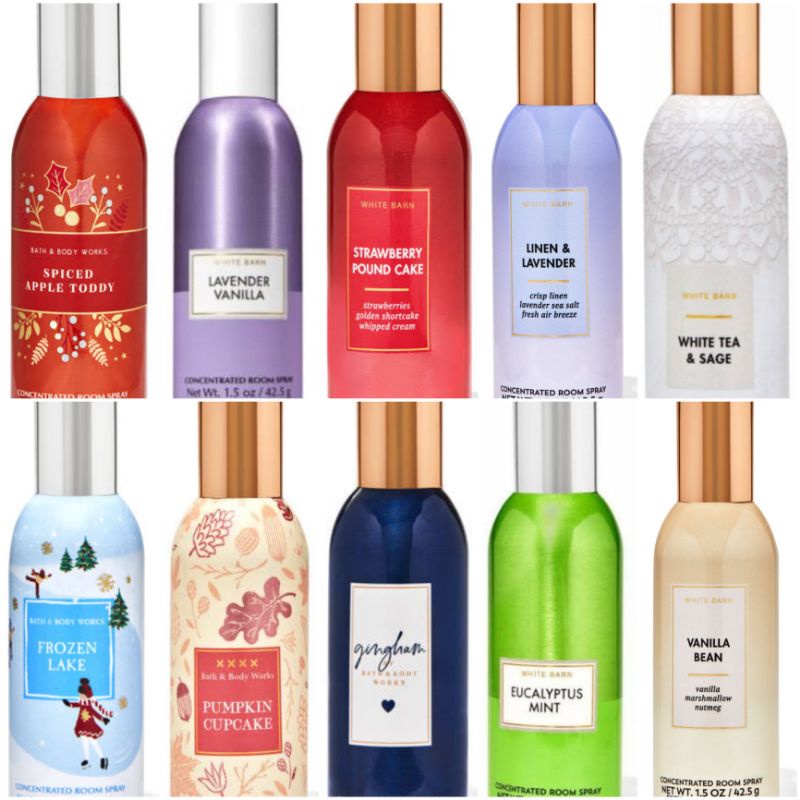 [ PART 1 ] Room Spray Bath and Body Works [ Mahogany Teakwood - Eucalyptus Spearmint - Japanese Cherry Blossom ]