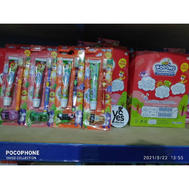 pasta sikat gigi anak 2 in 1 toothpaste tooth paste kodomo for kids kid rasa buah soft lembut hadiah