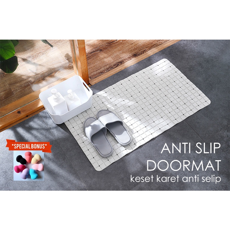 HA 37 SUDOKU PVC Bathroom Mat Shower Bath Anti Slip Mat Keset Kamar Mandi PVC Penghisap Suction Cup 40x70