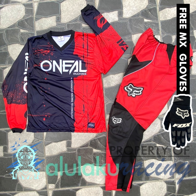 Jersey &amp; Celana MX Trail Motocross - Paket Bundling ONCT0303-F41