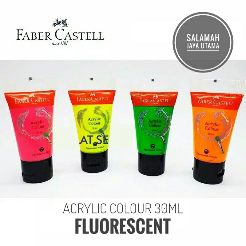 

Acrylic Colours 30 ml Fluorescent Faber Castell