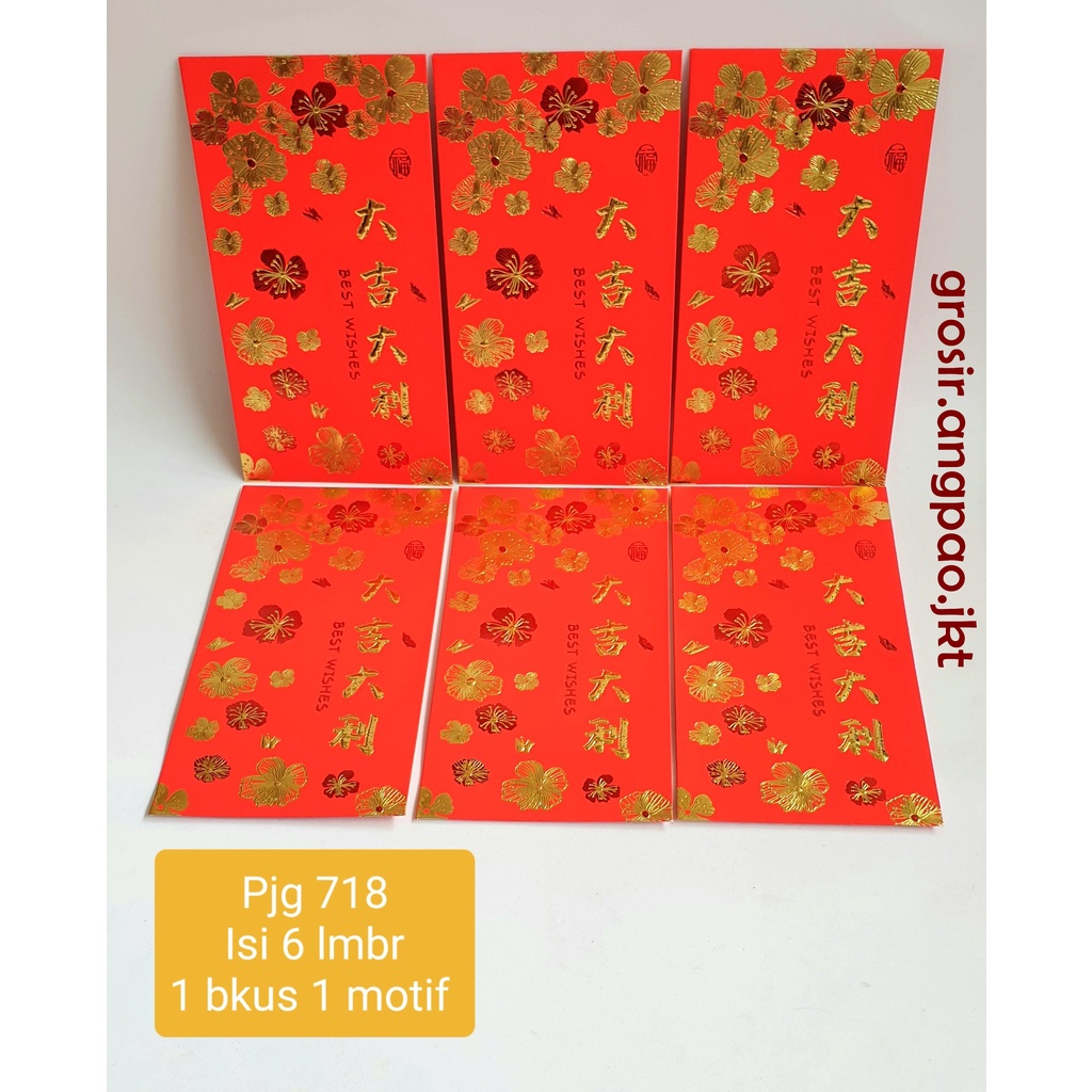 

6pcs Angpao 2023 FU KELINCI Imlek Merah PREMIUM ANGPAO FUK