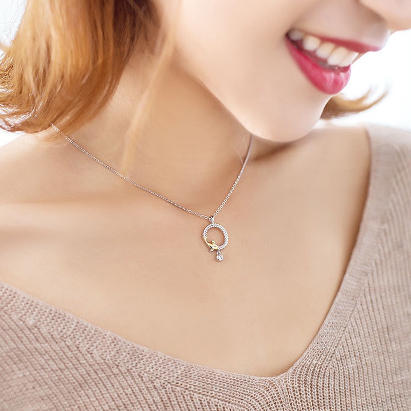 Set Kalung + Cincin + Anting Desain Ikan Koi Keberuntungan Untuk Pasangan ACKER