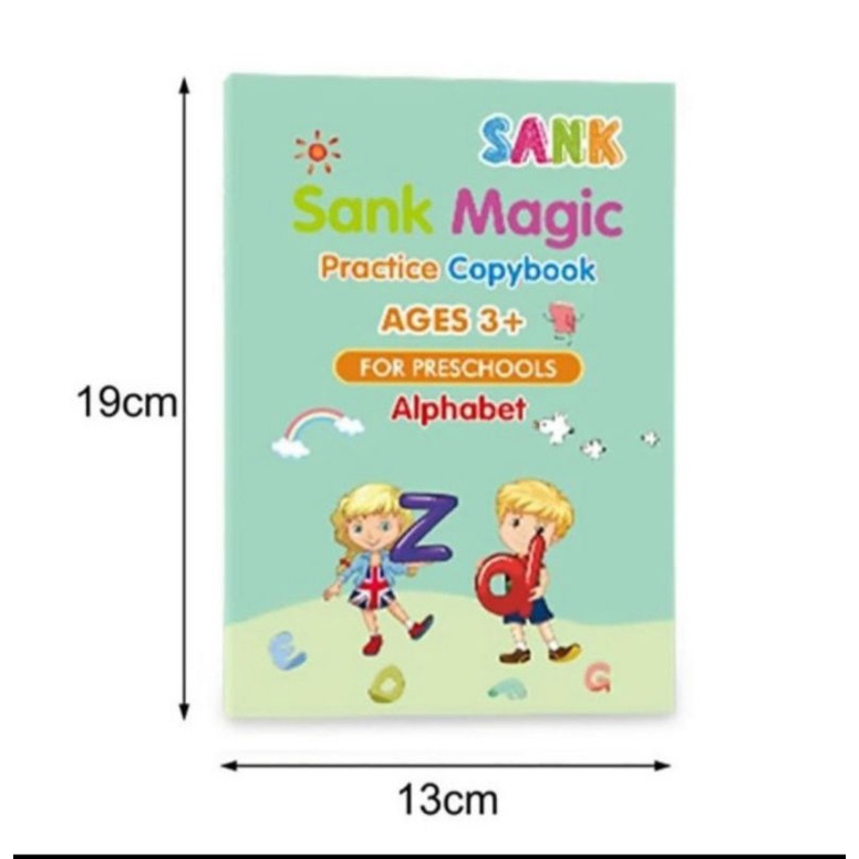 

Set Buku Tulis Anak Paud Magic Reuseable Copybook