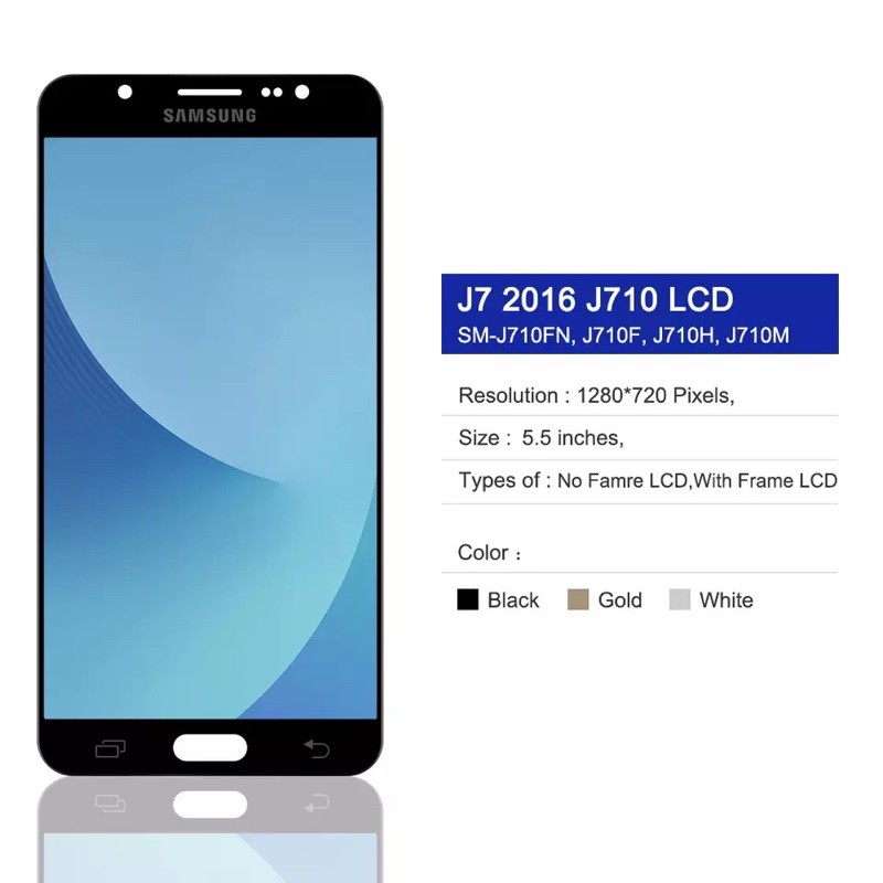 LCD TOUCHSCREEN SAMSUNG GALAXY J7 2016 / J710 - COMPLETE
