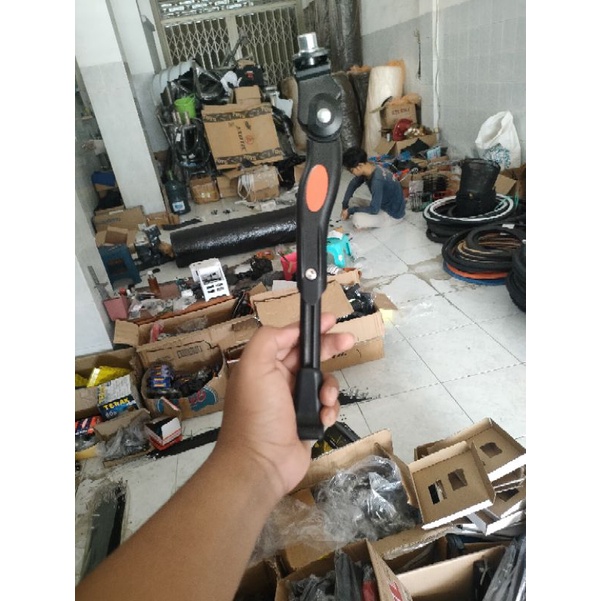 Standar Sepeda Parkir tengah Samping Sepeda MTB Road Bike Bahan Aluminium