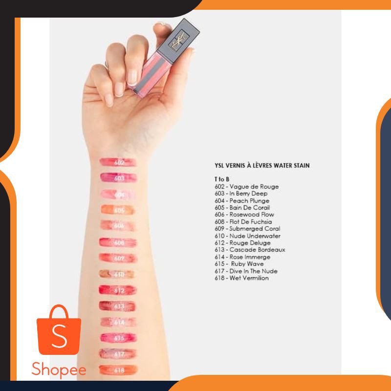 [PROMO] YSL Water Stain Vernis A Levres - 601