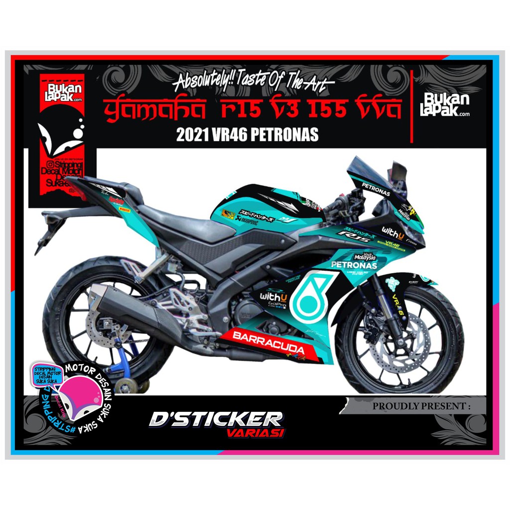DECAL STICKER R15 V3 FULL BODY PETRONAS