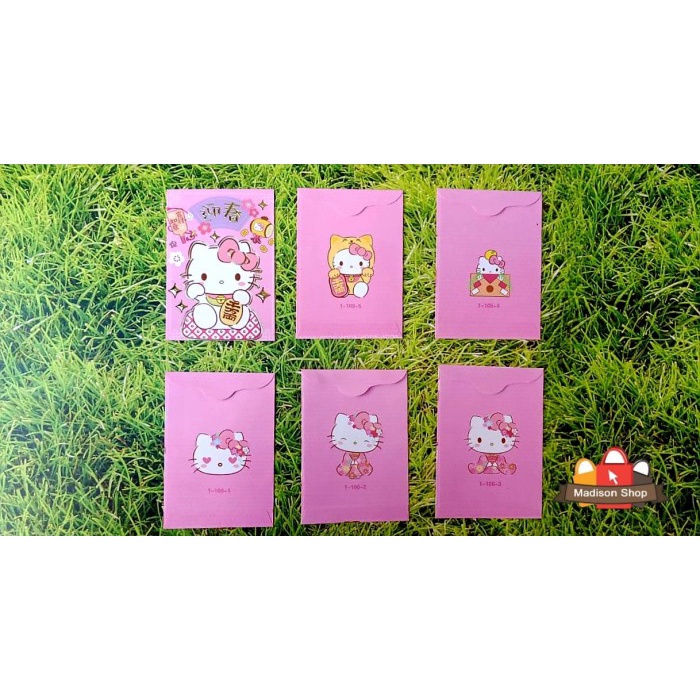 Angpao Imlek Hello Kitty Pink Angpau Pendek Kado Anak Kartun Ampau Harga Grosir Termurah