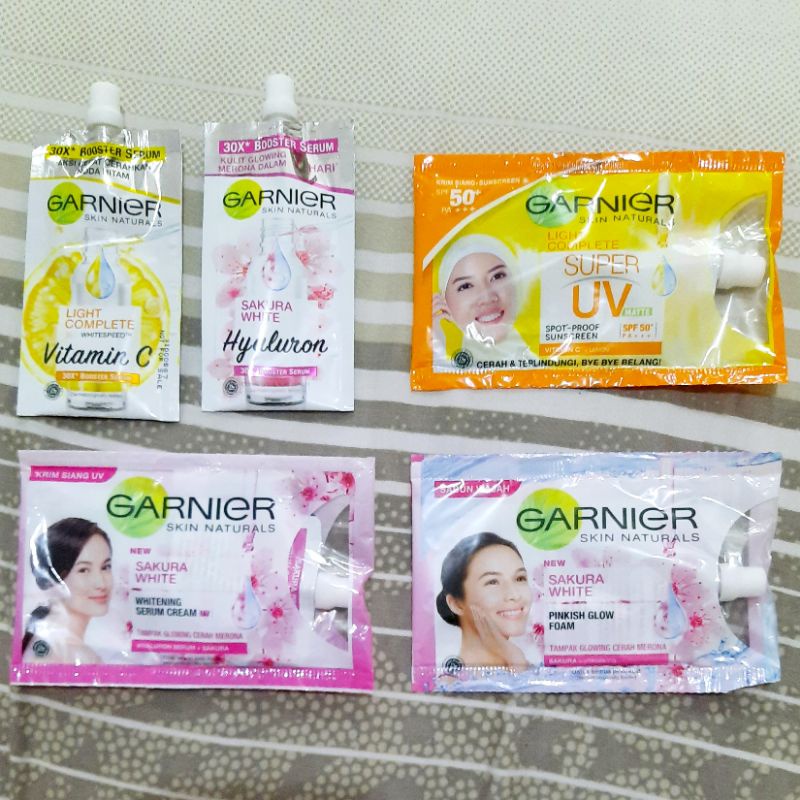 Garnier Sachet Booster Serum / Cream / Foam / Sunscreen