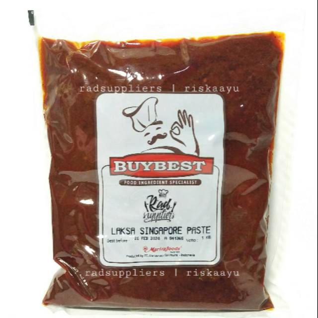 Marizza Laksa Singapore Paste 1kg, Sauce Laksa Singapore Spesial, Best Seller