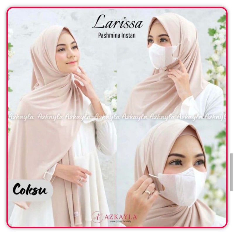 HIJAB PASHMINA EARLOOP LARISSA || BY AZKAYLA