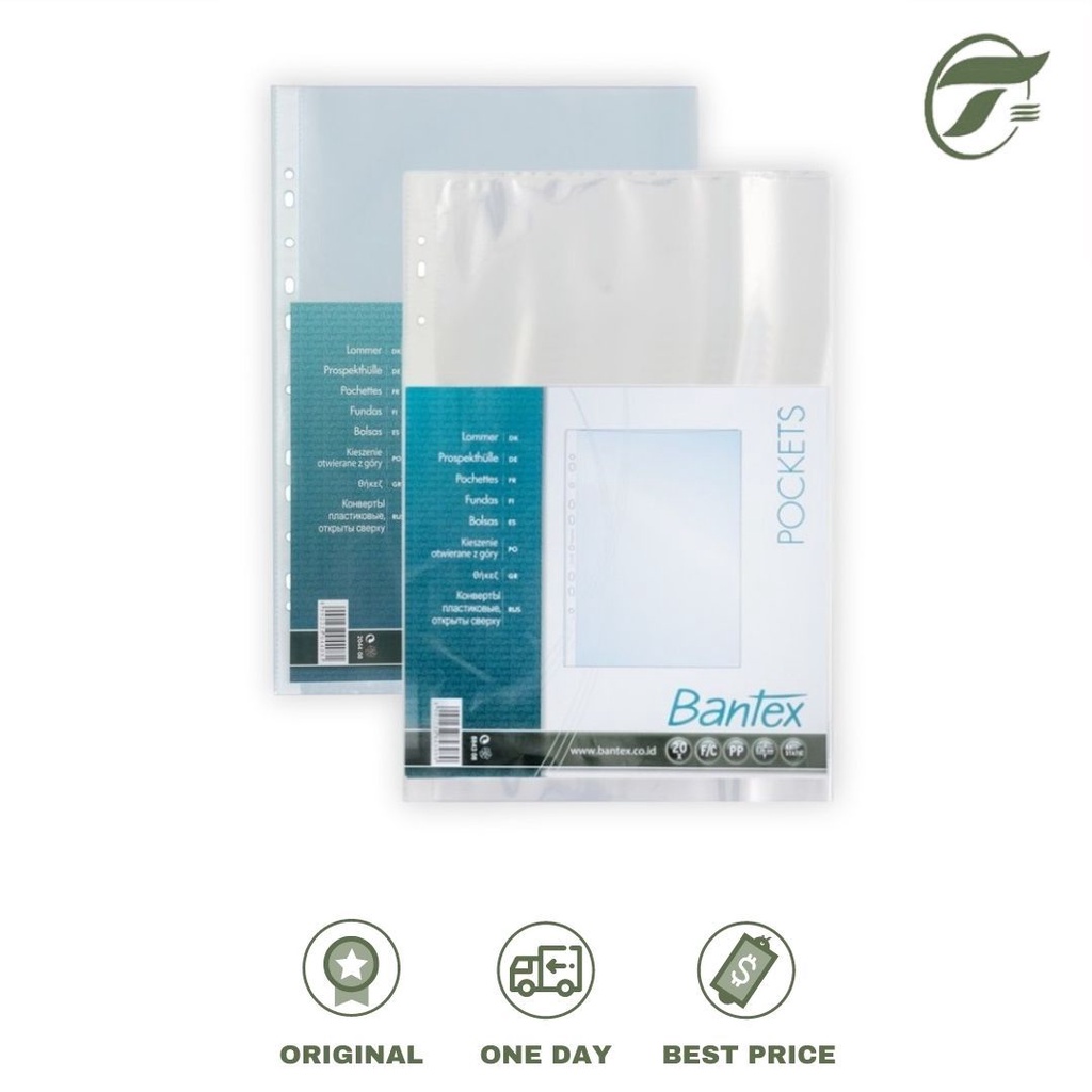 

POCKET FILE MULTI HOLE ZIP A5/B5 BANTEX