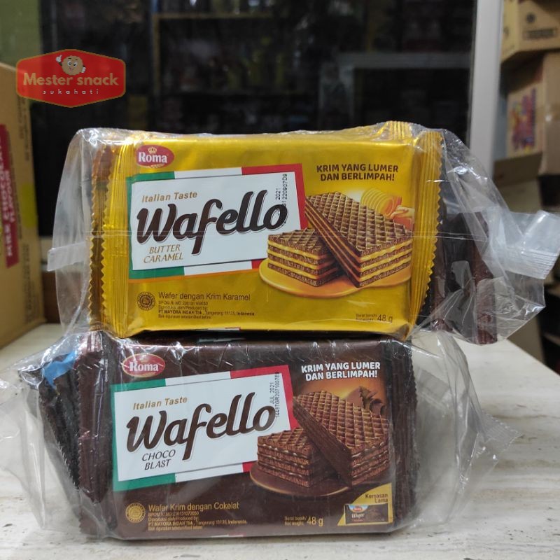 

Roma Wafello 48 gram (1 pack isi 10 pcs)