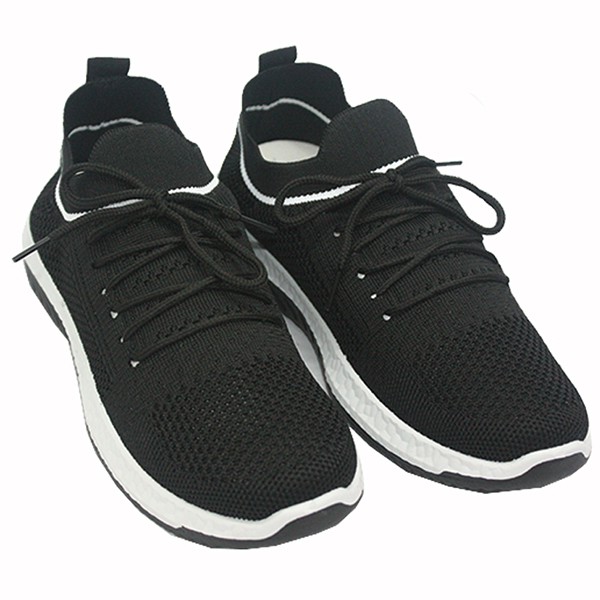 Klensia Sport Shoes Sepatu Sneakers Wanita Bertali Hitam 689-009- Black-5