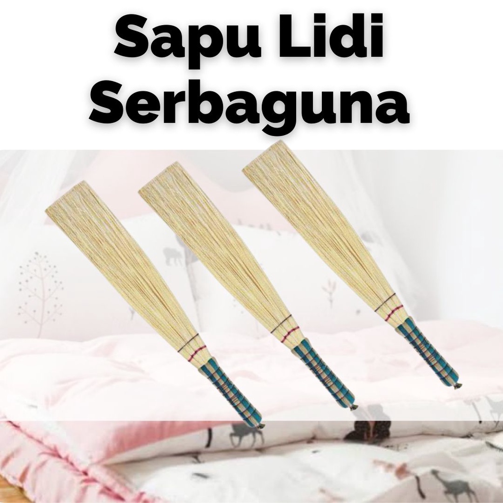 Sapu Lidi Kasur Lidi Tebah Sapu Lidi Serbaguna Sapu Lidi Batang Aren Sapu Lidi Penebah Kasur Gagang 