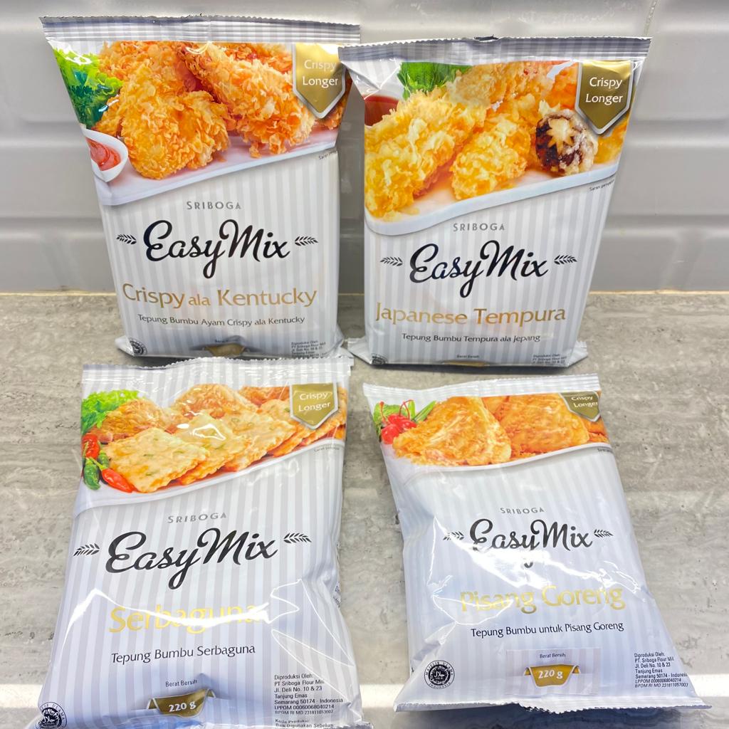 

220GRAM EASYMIX TEPUNG SERBAGUNA / TEPUNG PISANG GORENG / TEPUNG TEMPURA / TEPUNG KENTUCKY / TEPUNG CRISPY / TEPUNG GARING LEBIH LAMA / TEPUNG SIAP SAJI