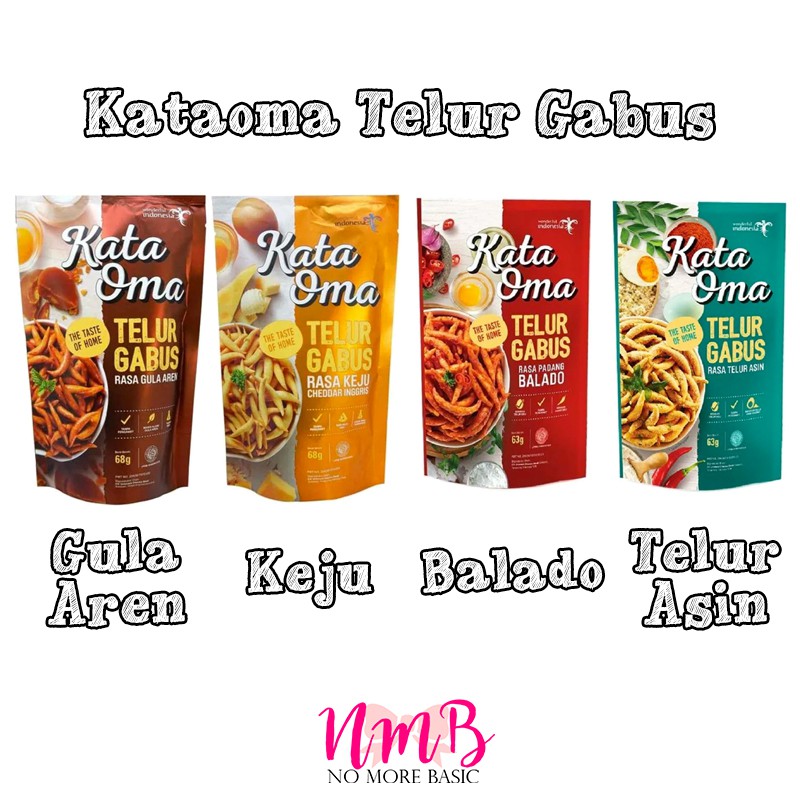 Kata Oma KataOma Snack Keripik Telur Gabus - Rasa Gula Aren / Keju - Halal