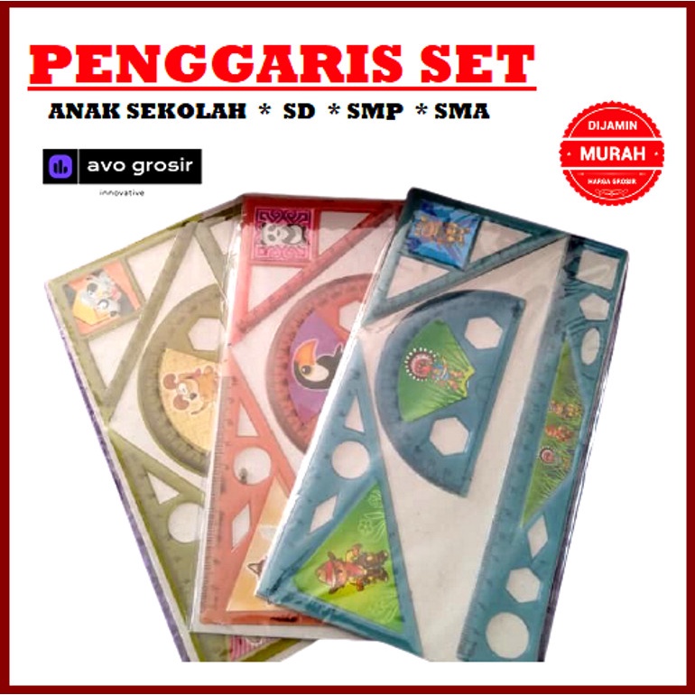 

penggaris set anak sekolah murah
