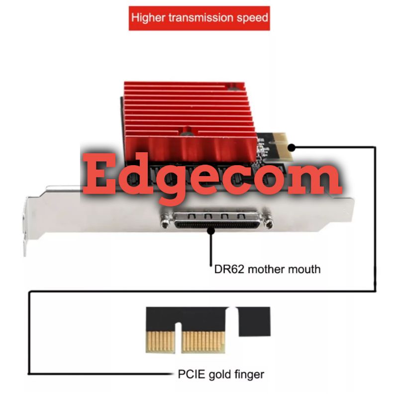 PCIE PCI EXPRESS Serial/RS232/DB9 8 Port Adapter Card