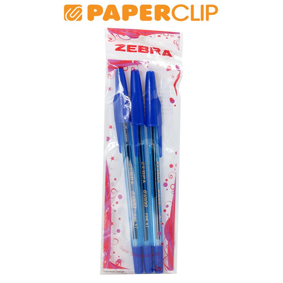 

BALLPOINT ZEBRA B-1000 TRANSPARENT ISI 3 BLUE