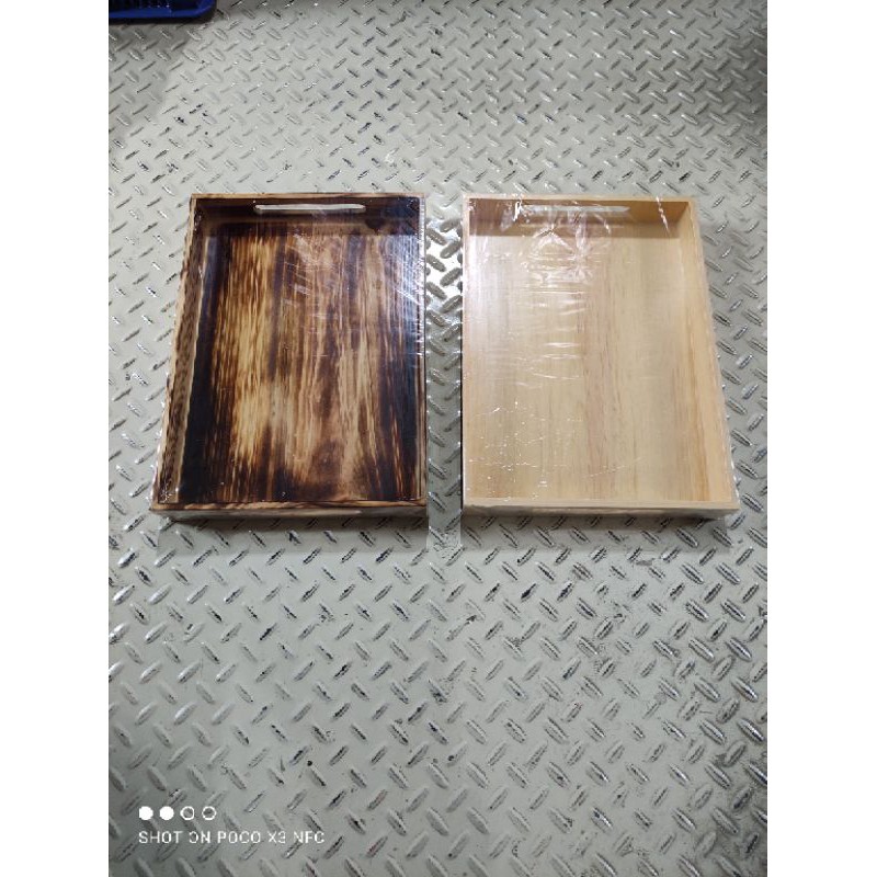 Nampan Kayu / Baki Kayu / Tray Kayu Pinus 40 x 30 x 5