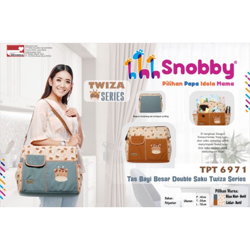 Snobby Tas Bayi Besar Double Saku Twiza Series