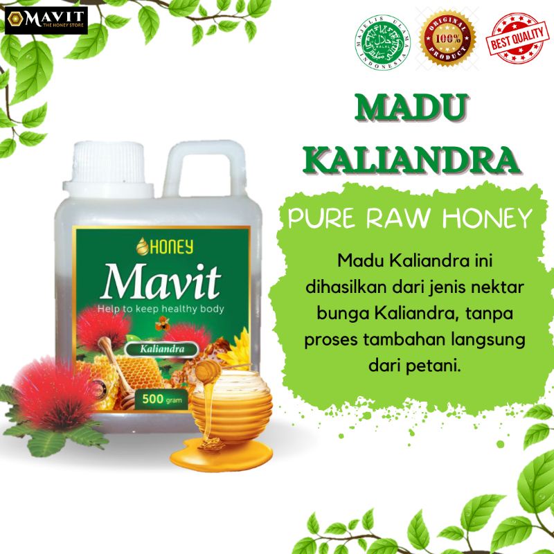 

Madu Murni Kaliandra Madu Mavit 500gr