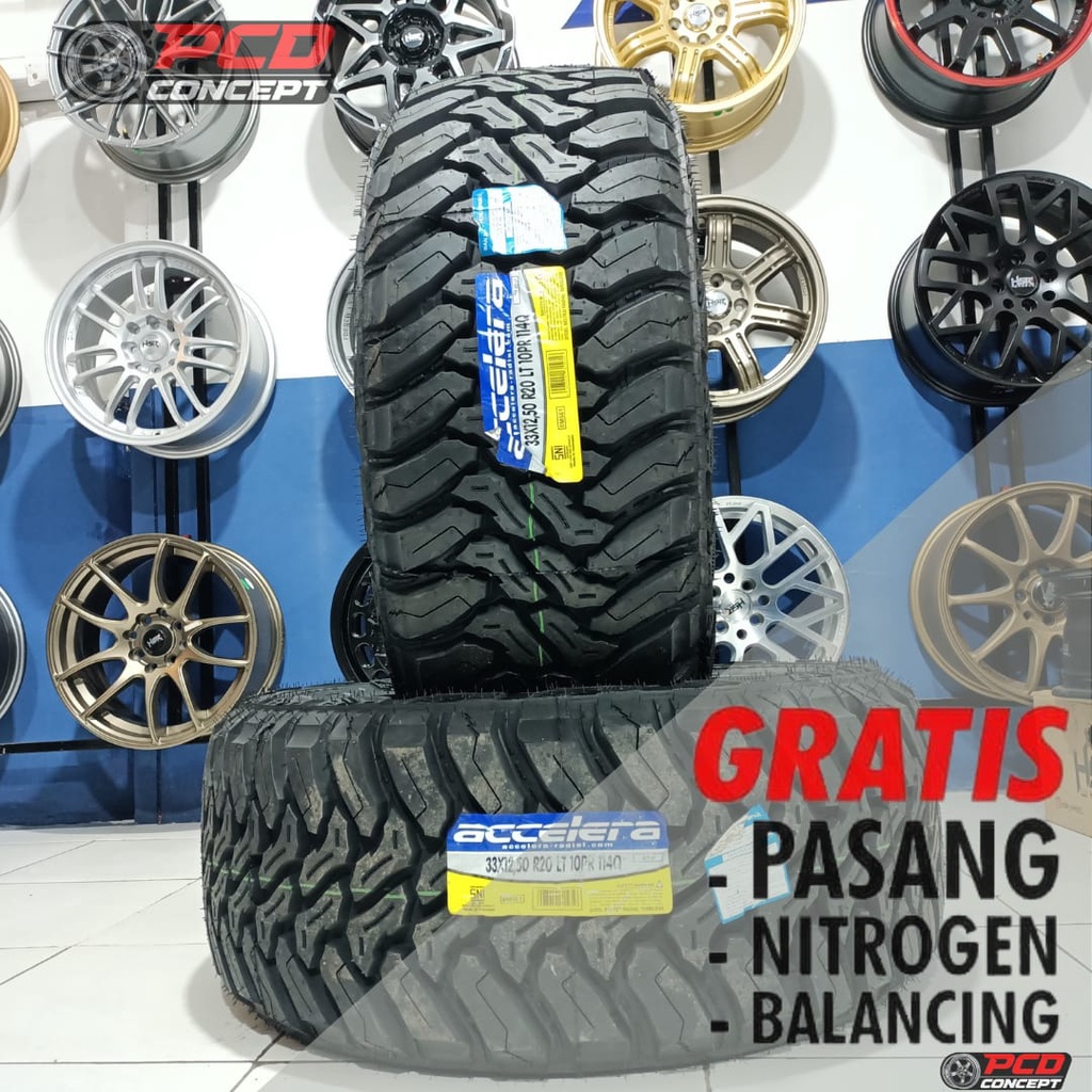 BAN MOBIL R20 BUAT RUBICON UKURAN 33X12.50 R20 ACCELERA MT01 TERMURAH SURABAYA