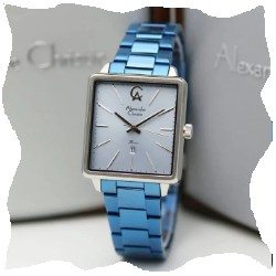 ALEXANDRE CHRISTIE Jam Tangan Wanita AC 2824 Silver Blue ORIGINAL